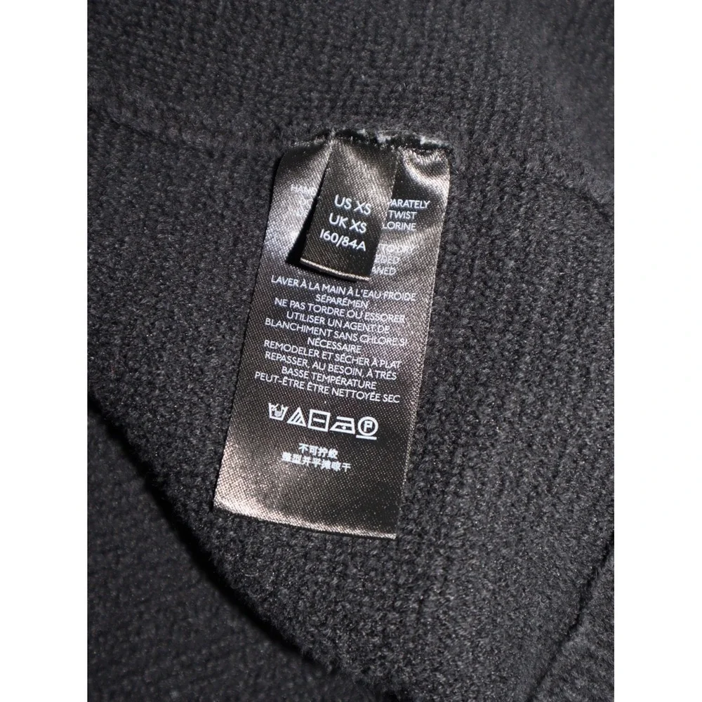 Free People Sweater Women XS Black Ottoman‎ Slouchy Tunic BOHO Oversized EUC